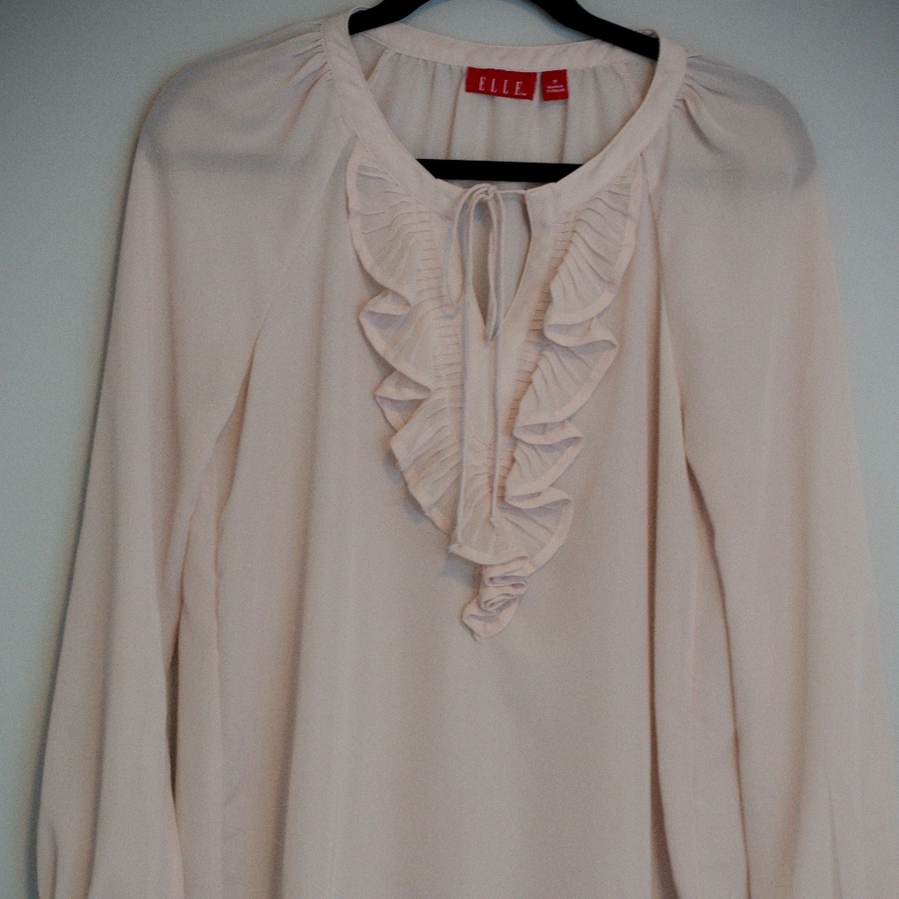 Elle blush pink blouse